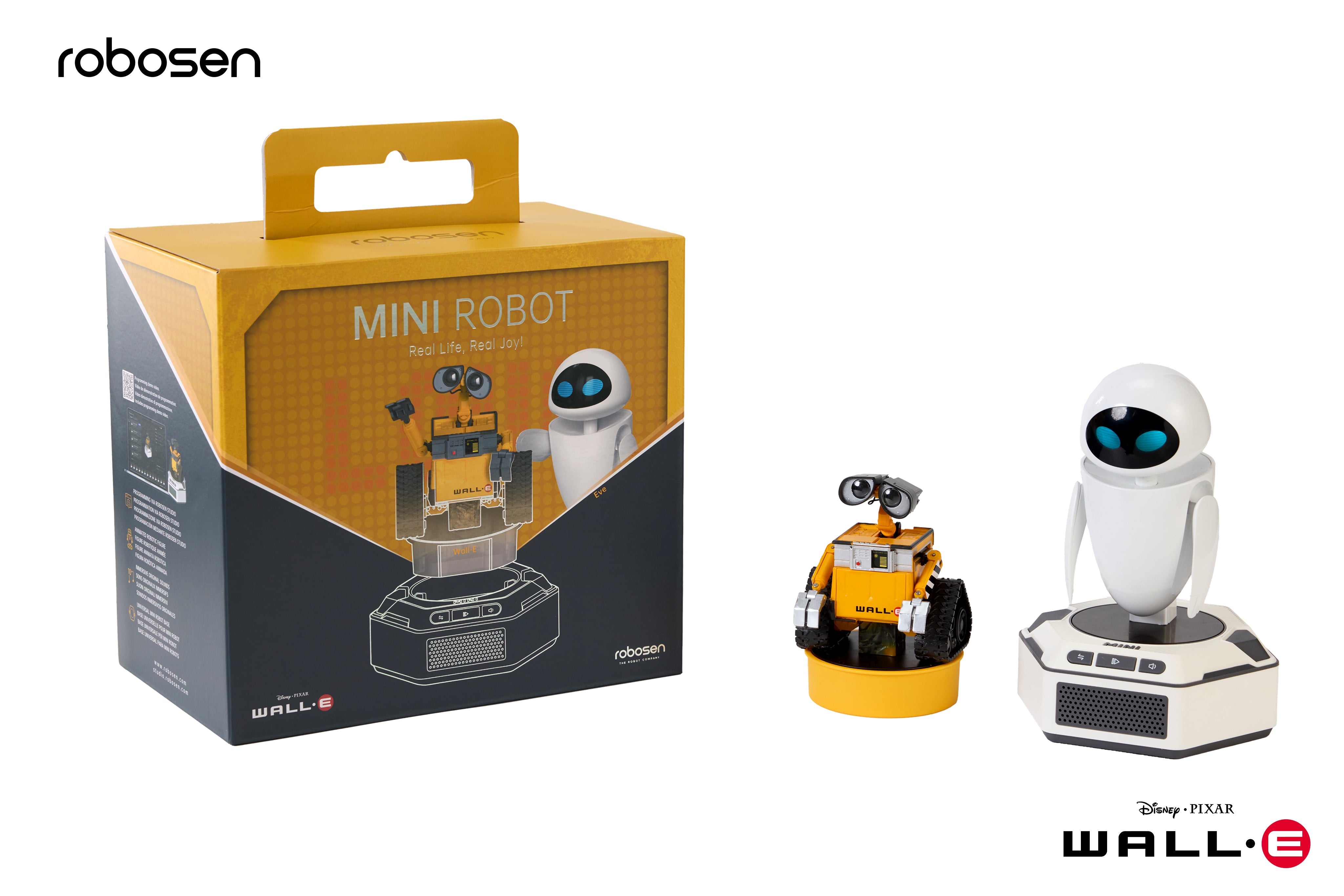 Robosen Mini Robot - WALL-E Collector's Set - Wall-E & Eve