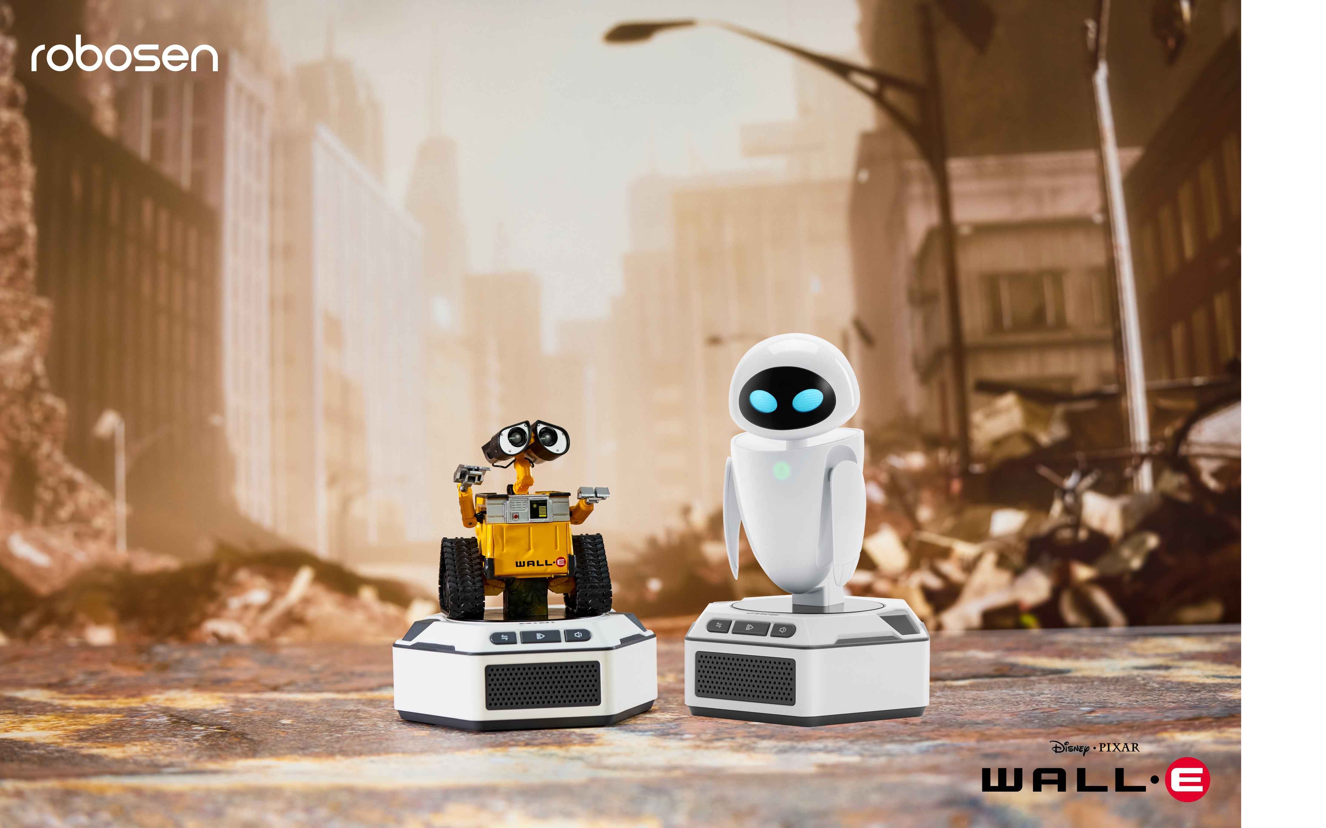 Robosen Mini Robot - WALL-E Collector's Set - Wall-E & Eve