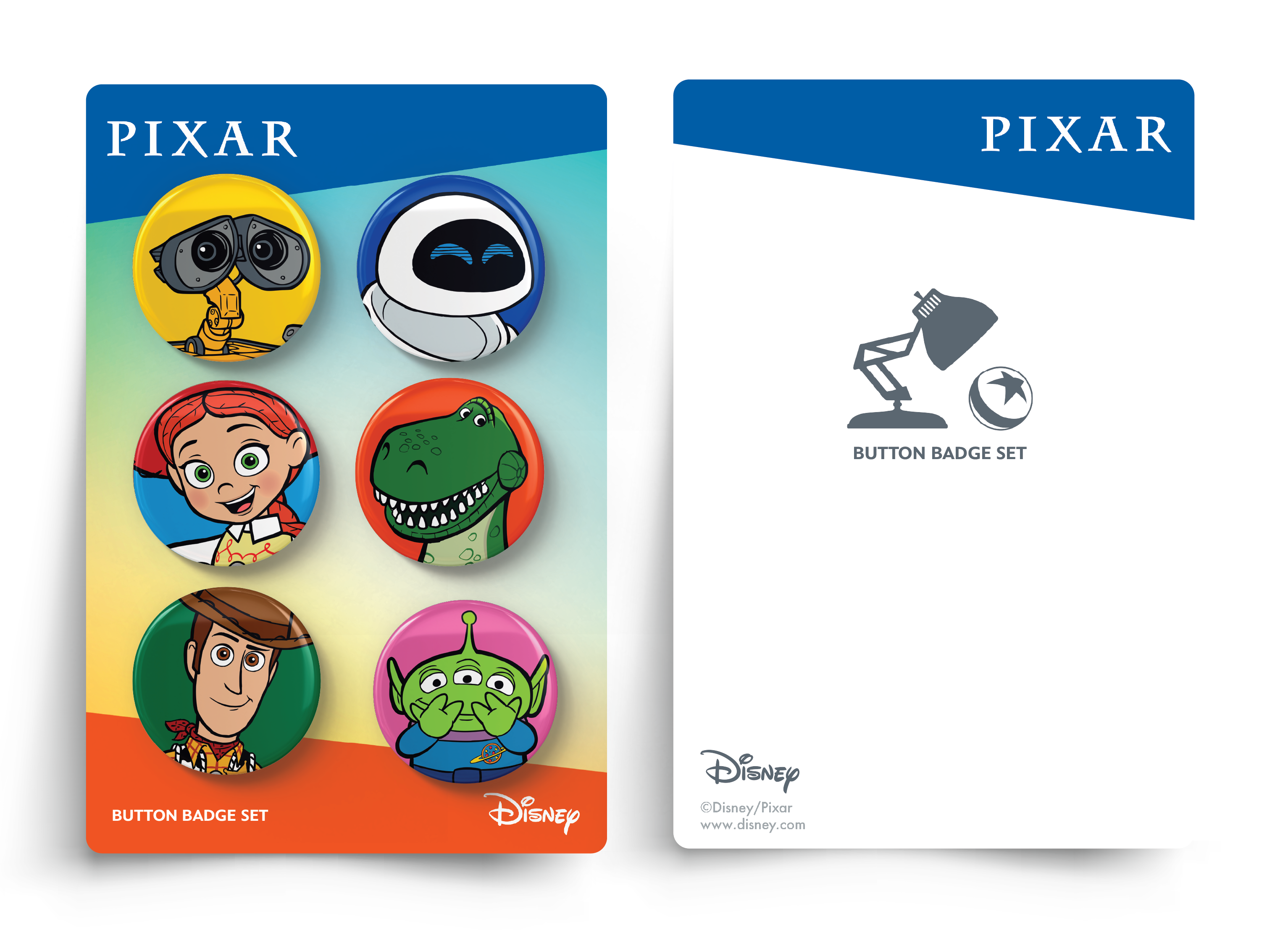 Disney & Pixar Button Badge Set – Limited Edition Exclusive to Robosen Europe